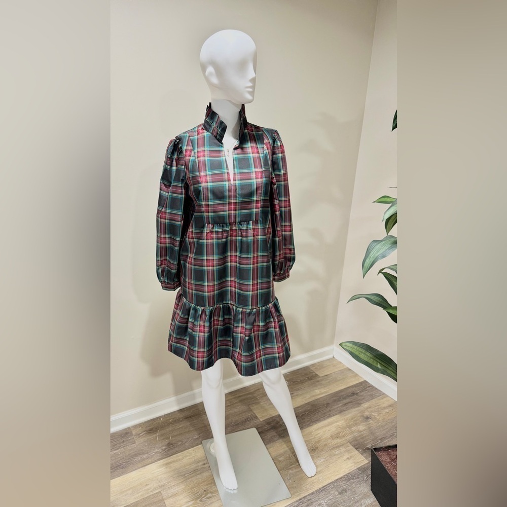 Tuckernuck Palmerston Dress XXL | Highland Tartan Holiday Midi Retail$228 NWT - Picture 8 of 16